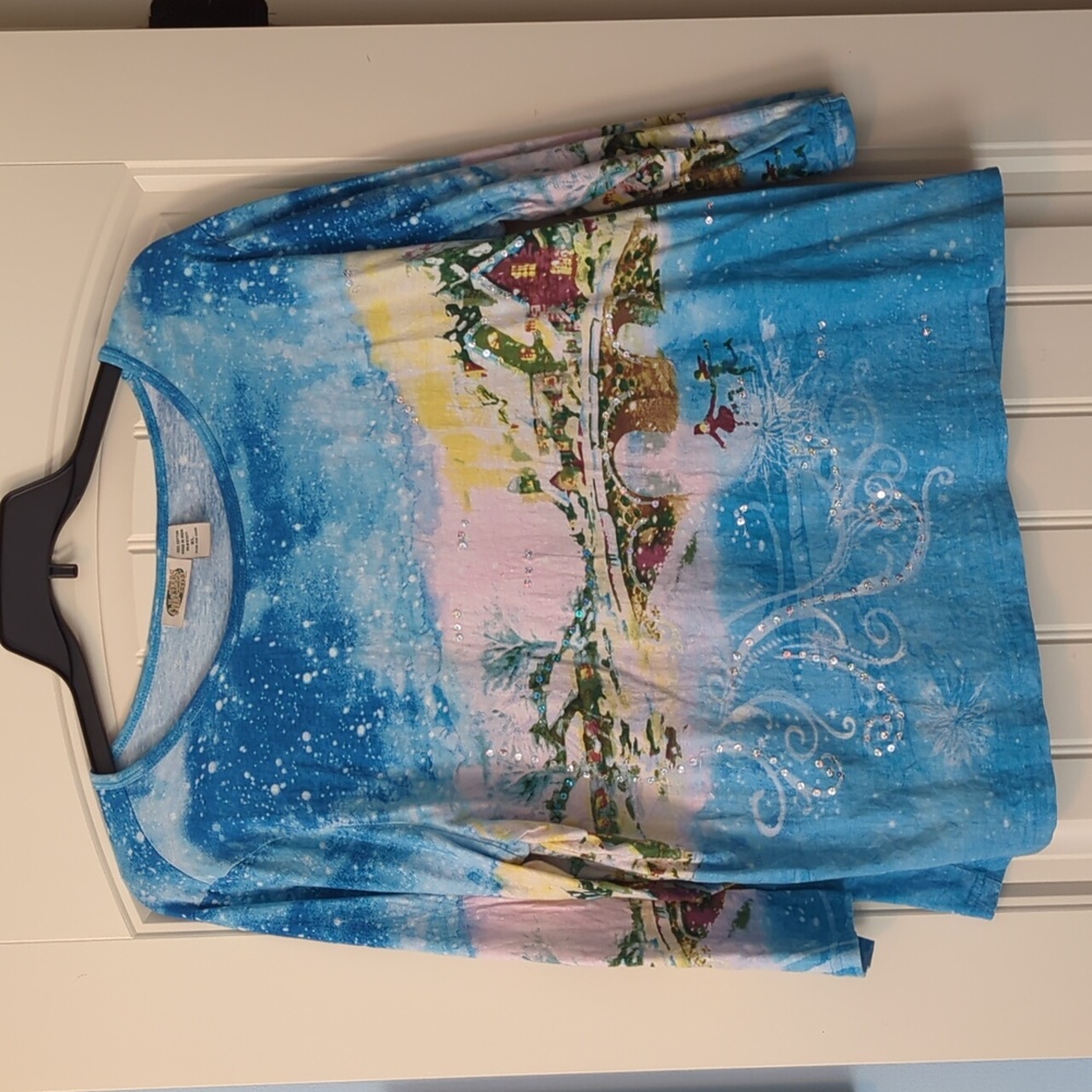 Winter scene tee